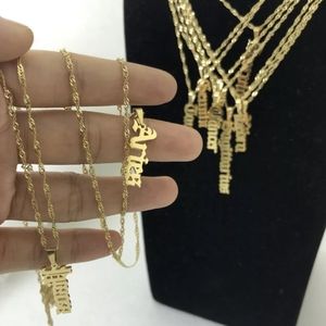 🍋🍊Personalized Zodiac Old English Necklace